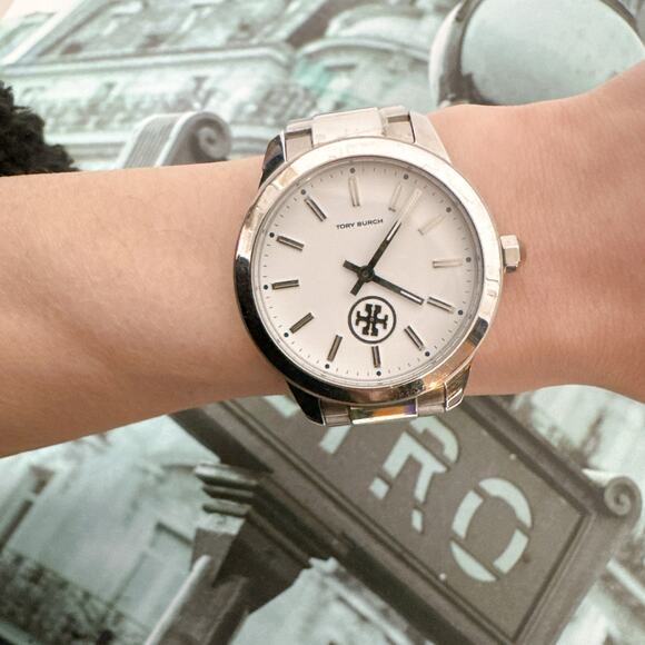 Tory Burch TBW1201 Collins White Dial Stainless Steel Ladies Watch - Picture 6 of 6